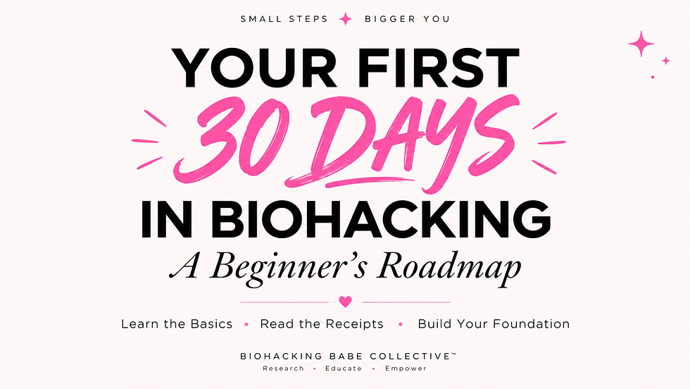 Biohacking for beginners: your first 30 days roadmap