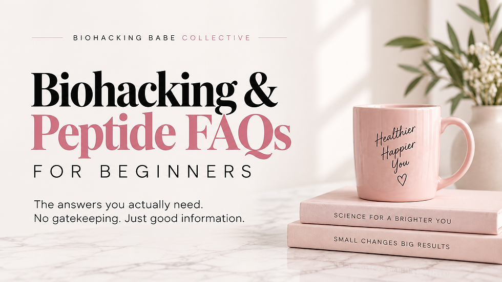 Biohacking & Peptide FAQs: The Questions Everyone Has at the Beginning