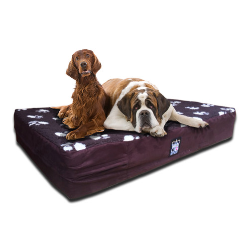 XL Memory Foam Dog Mattress Fleece & waterproof sides Size 150cm x 80cm
