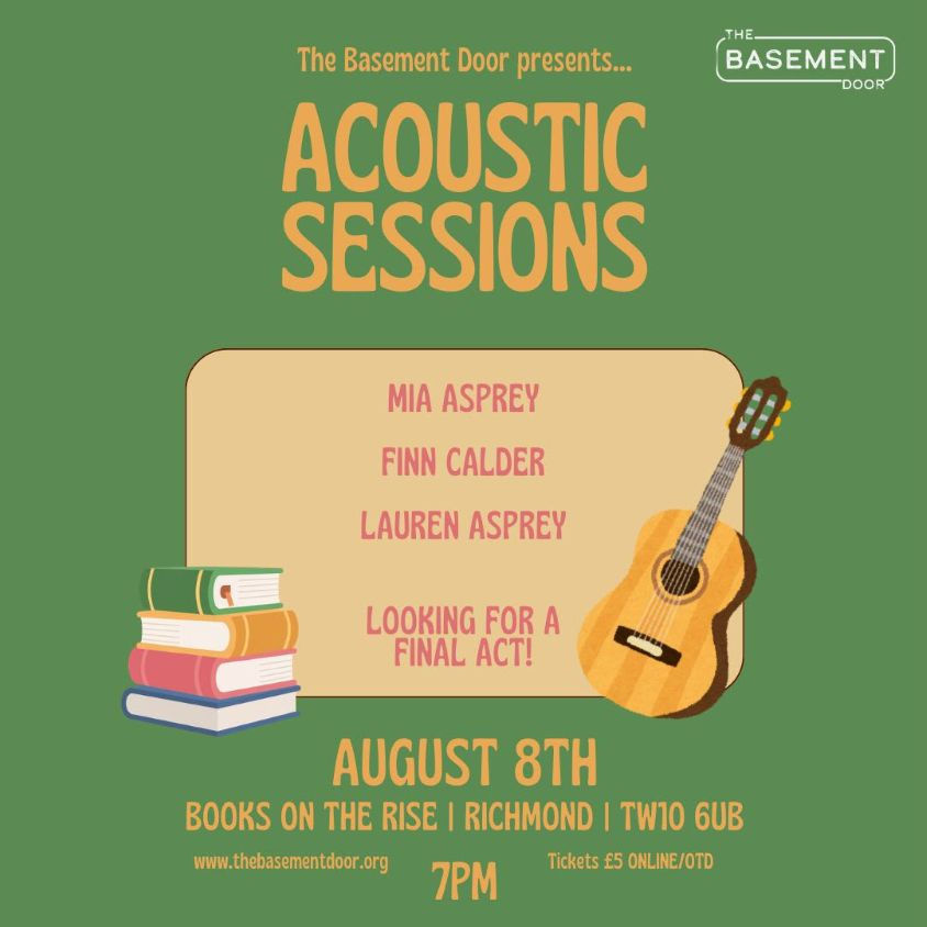 Acoustic Sessions - Books on the Rise - August 8 2026