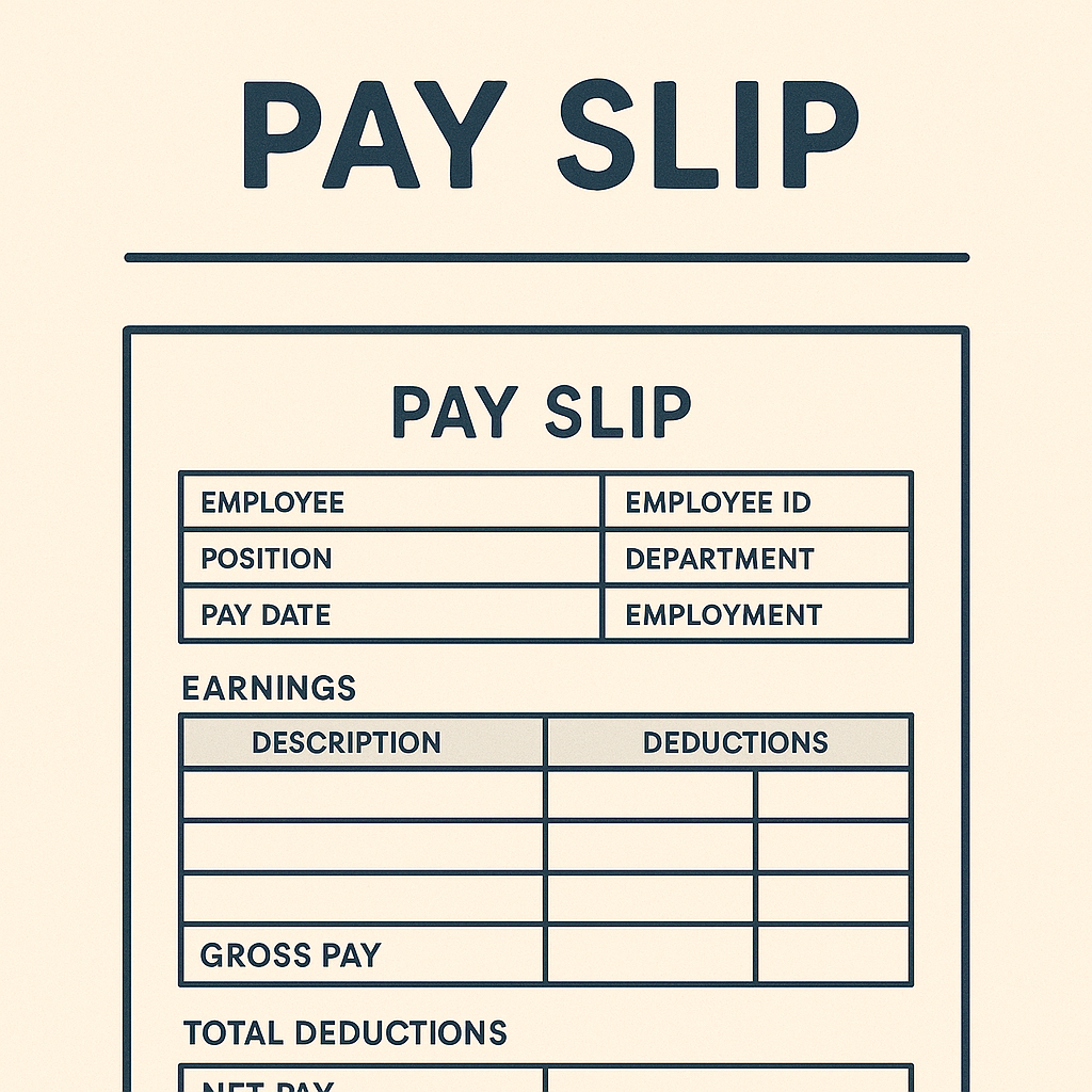 Pay Slip Generator Template (Canada Edition)