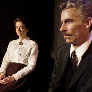 As Eugene Morgan with Ivanna Cullinan as Fanny Minifer in THE MAGNIFICENT AMBERSONS by Orson Welles