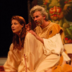 As Holy Roman Emperor Rudolf II with Yvonne Roen as Katarina in RUDOLF II by Edward Einhorn
