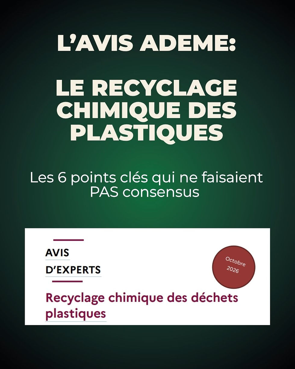 L’avis de l’ADEME sur le recyclage chimique