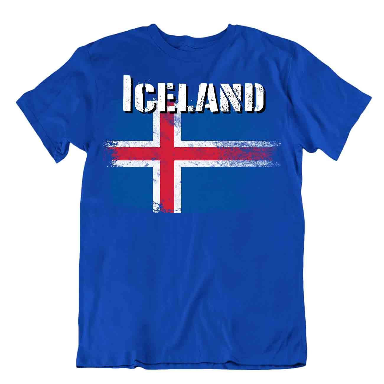 חולצת דגל מדינת איסלנד Iceland State Flag T-shirt