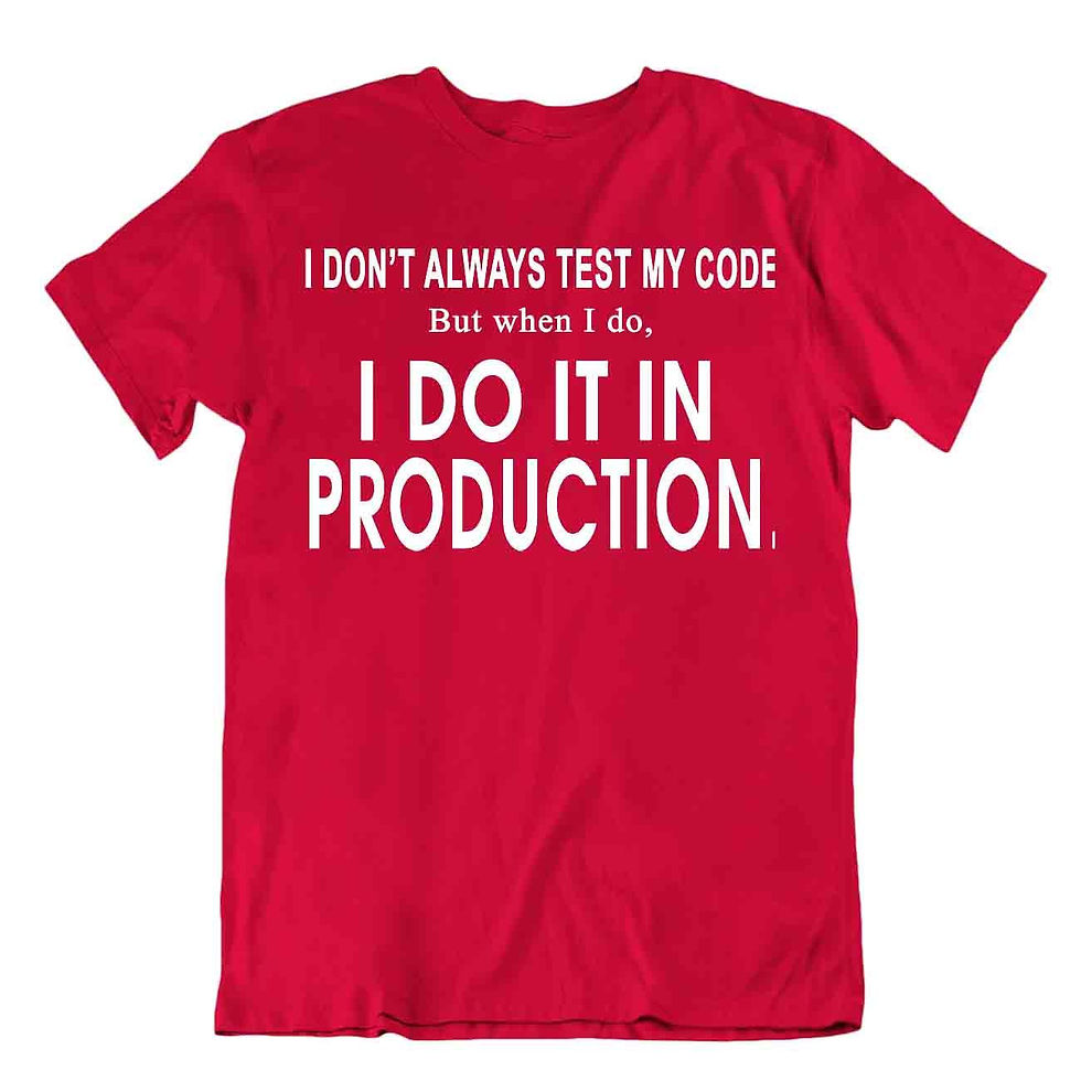 לא תמיד אני בודק את התוכנה שלי אבל ....