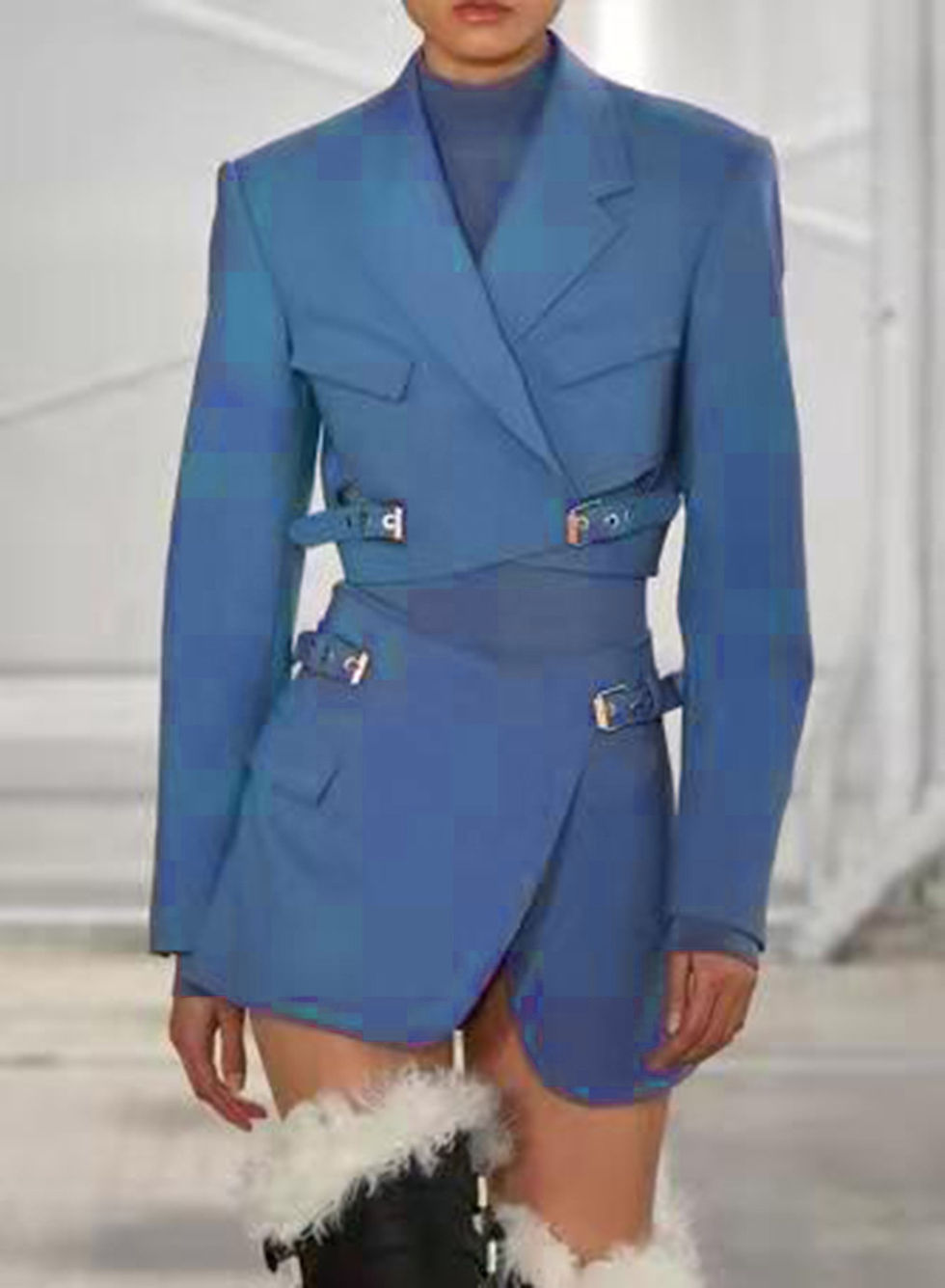 Thumbnail: Belted Blazer Dress