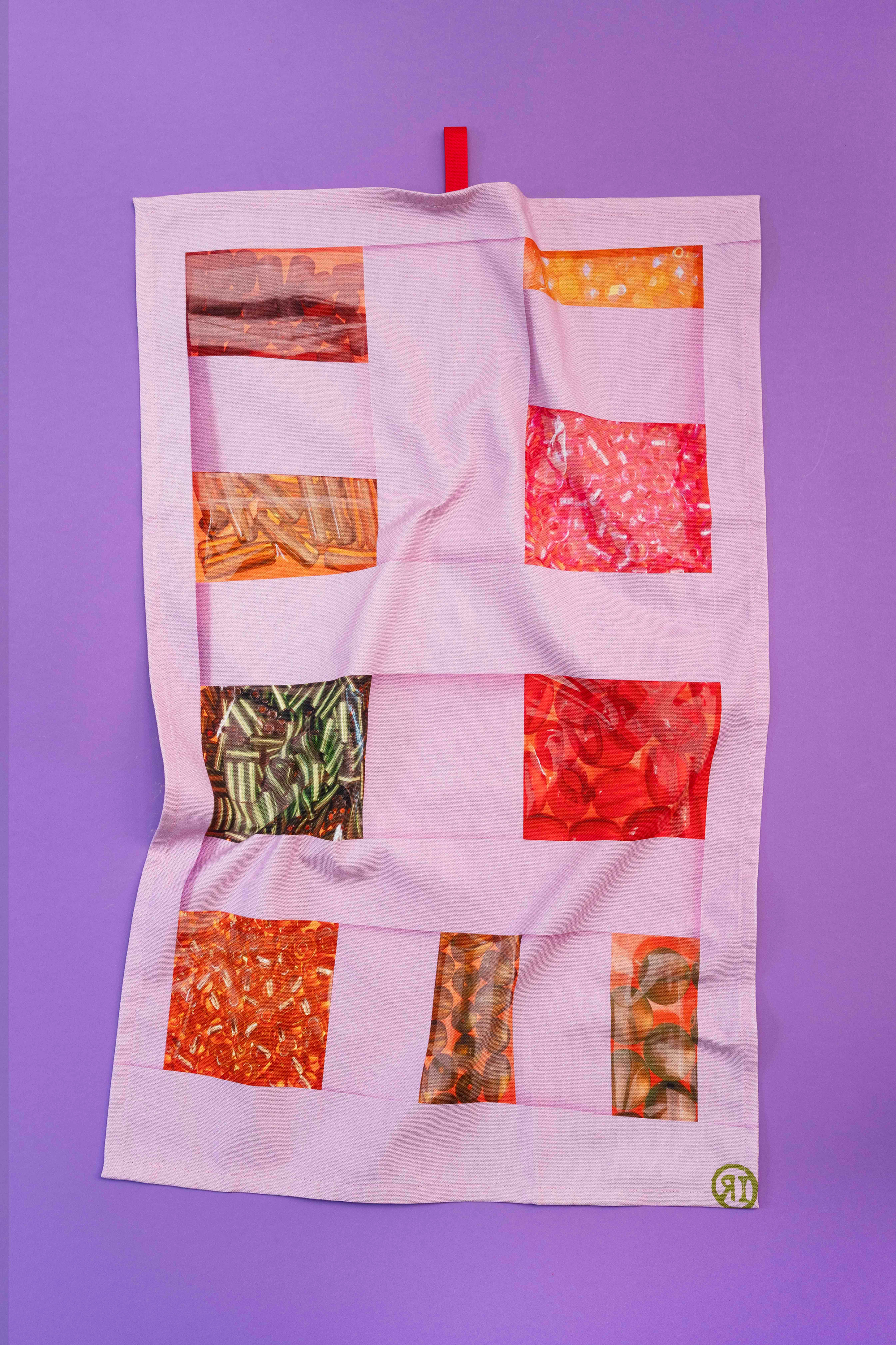 "rosa Collage" Küchentuch