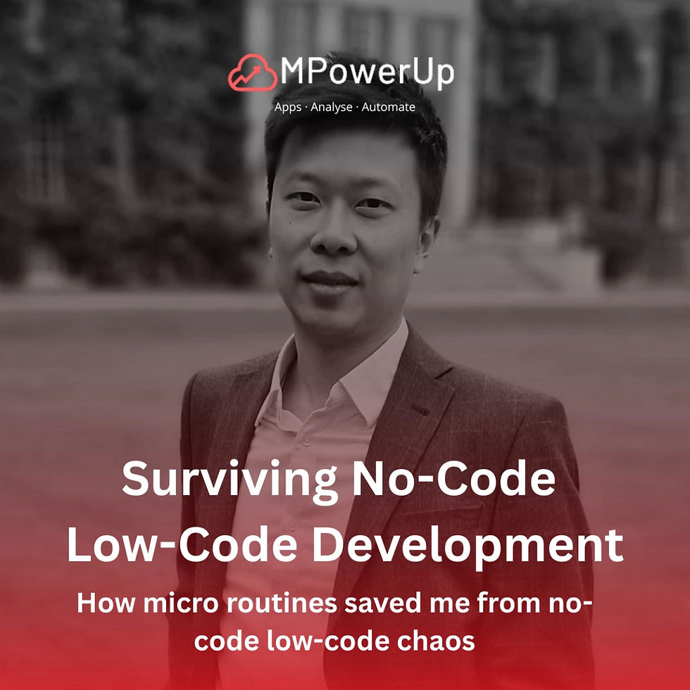 How I Survived No-Code / Low-Code Development