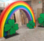 St Patrick's Day Rainbow & 4 Leaf Clovers