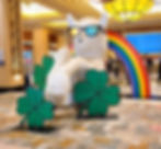Harrah's St Patrick's Day Llama Installation