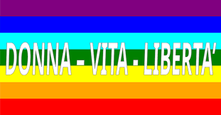 “DONNA, VITA E LIBERTÀ PER L’IRAN”.