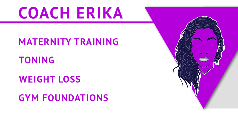 Erika, personal training, weight loss, postnatal, weight loss