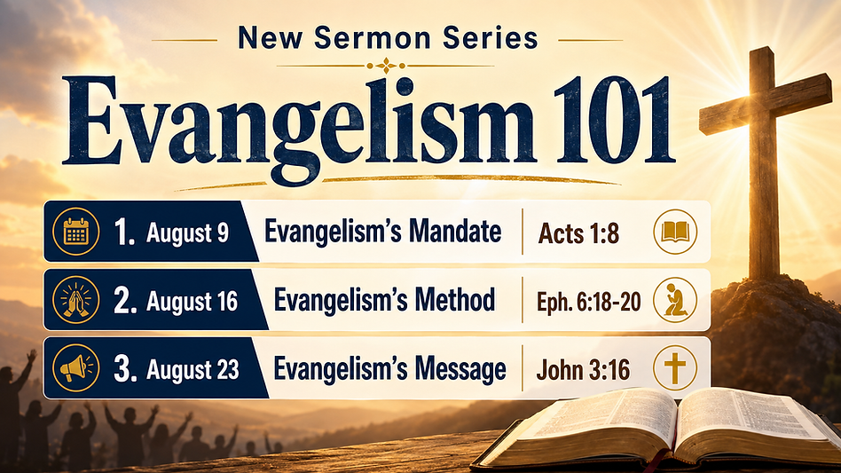 Evangelism 101 Sermon Series