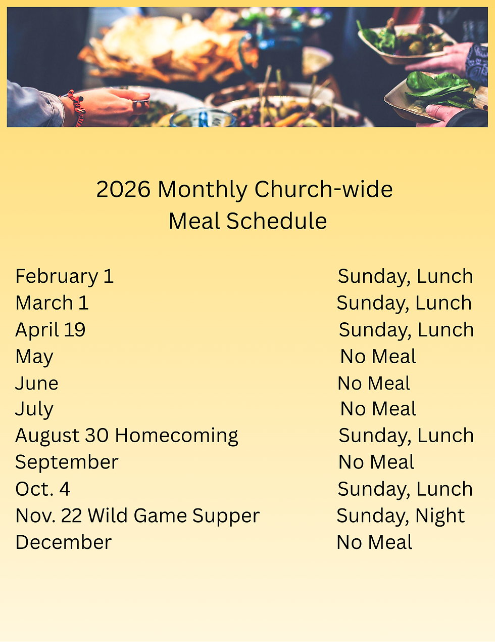 Church-wide Meal