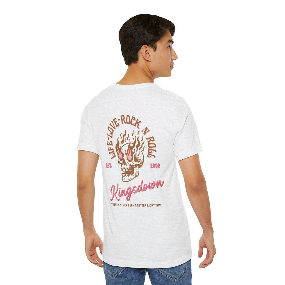 Thumbnail: Life-Love-Rock N Roll Pink (Print on Back)