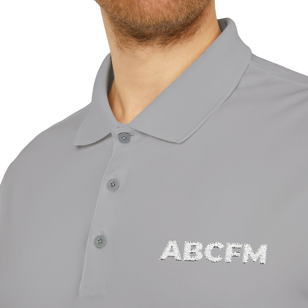 Thumbnail: Adidas Performance Polo Shirt — 'ABCFM' Embroidered Athletic Golf Tee