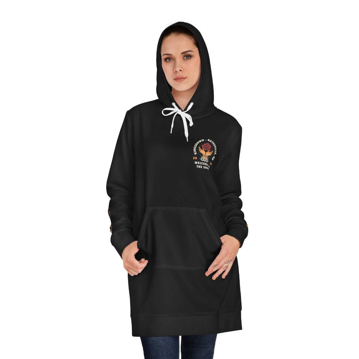 Welcome to the Show Women's Hoodie Dress (AOP)