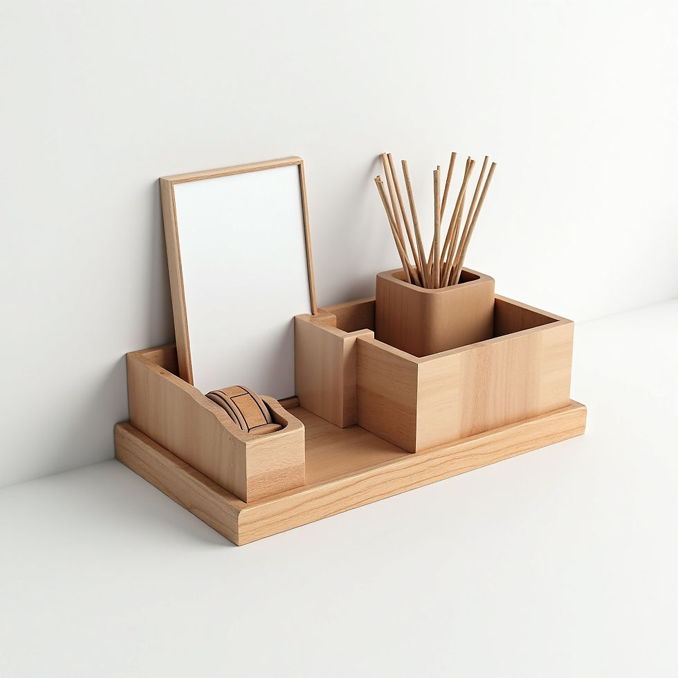 Magnetic Wood Organizer