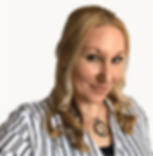 Thi image is a headshot photo of professional graphic designer, Eliza Nichols