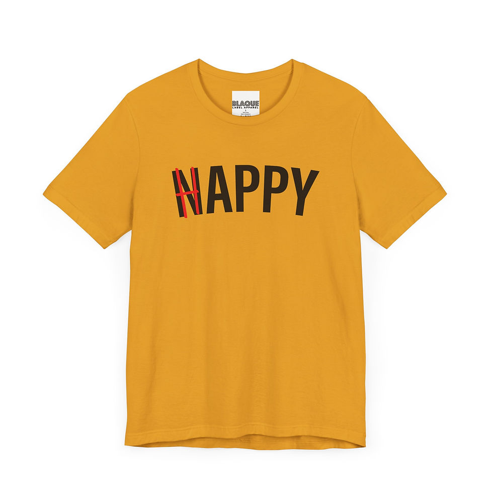 Thumbnail: Nappy Happy T-shirt Mustard 