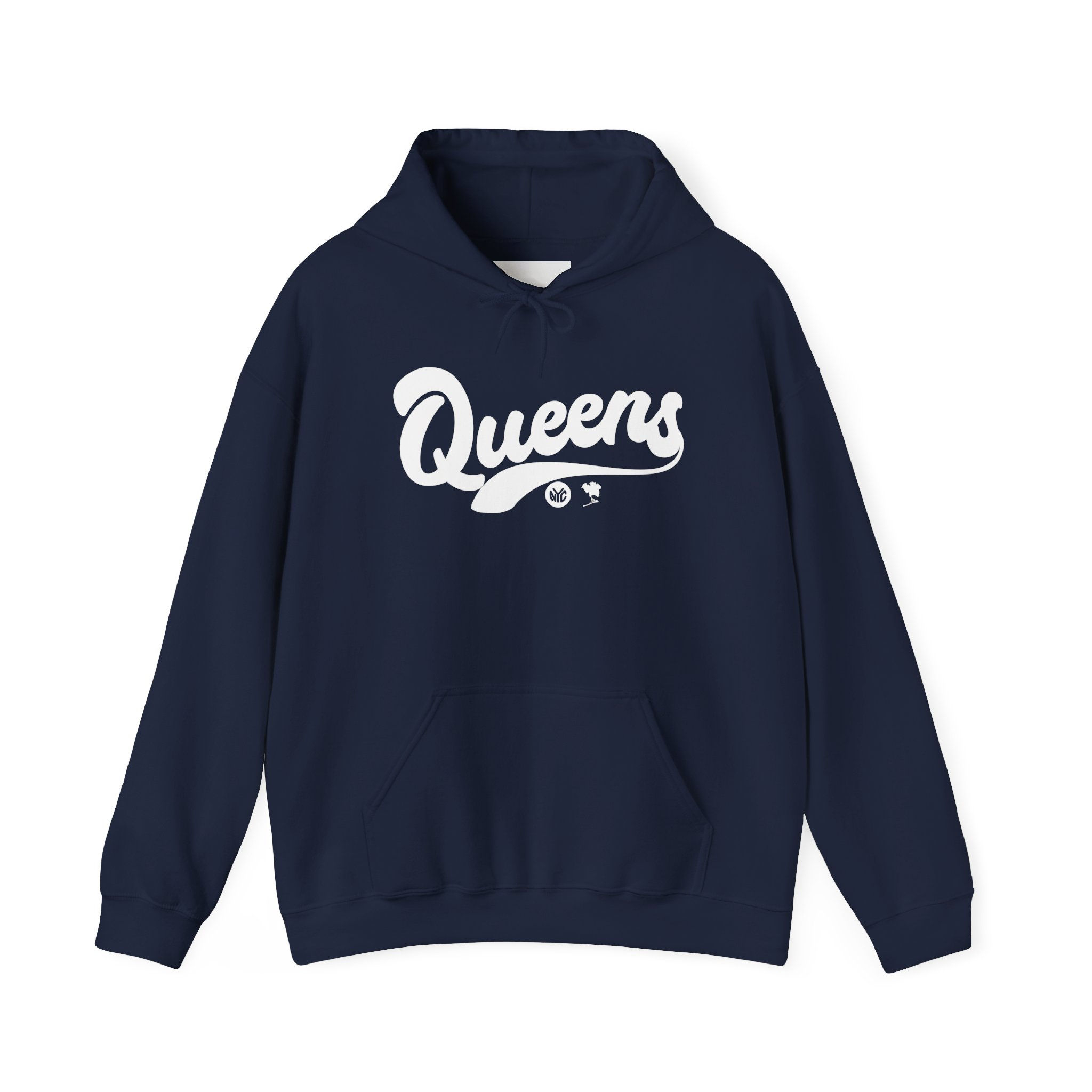 Queens on the Map Hoodie Navy Blue