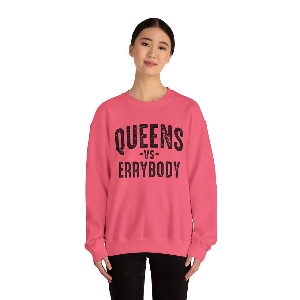 Thumbnail: Queens Vs. Errybody Crewneck Safety Pink