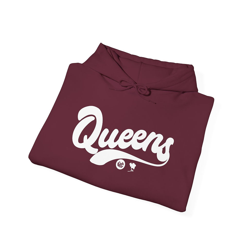 Thumbnail: Queens on the Map Hoodie Maroon