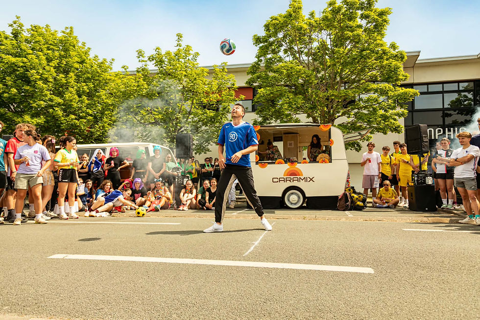 Show Football Freestyle pour un évènement étudiant