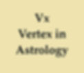 The Vertex is a point calculated with our birth time in the astrology chart usually indicating fated events or our destiny connected to the meeting with others who are important in our life.