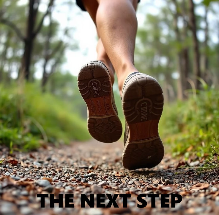 There is always the next step whether it is the last step in a fleeting stage of life or a new step in a new stage of life. Place one foot in front of the other and have faith in the journey!