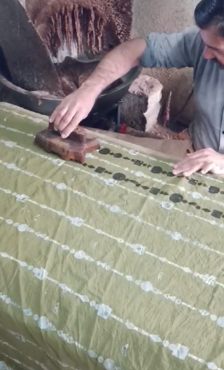 Batik block printing