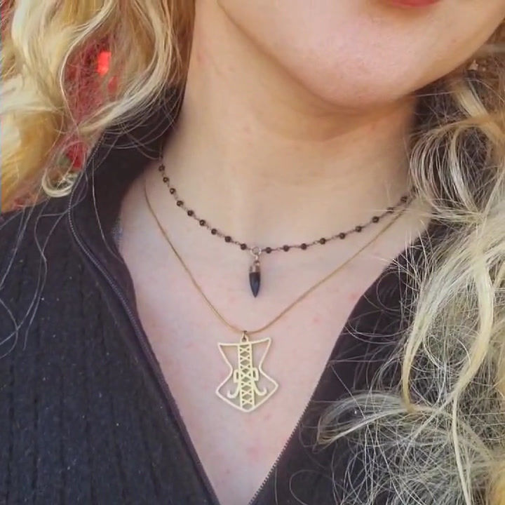 Thumbnail: Corset Necklace- Gold