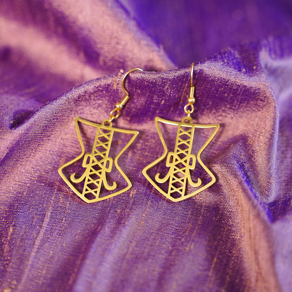 Corset Earrings- Gold