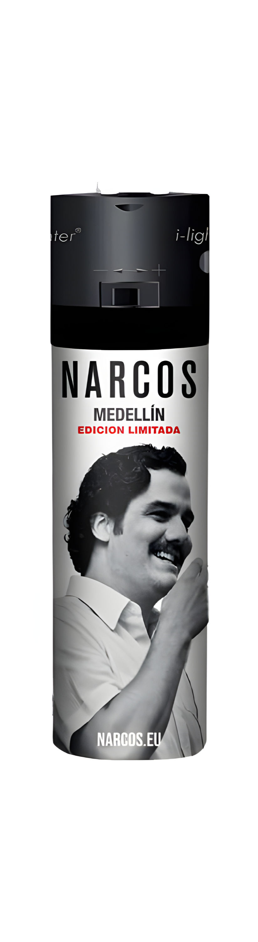 Narcos Clipper lighter gjenfyllbar butanlighter med ergonomisk nylonkropp og utskiftbar flint