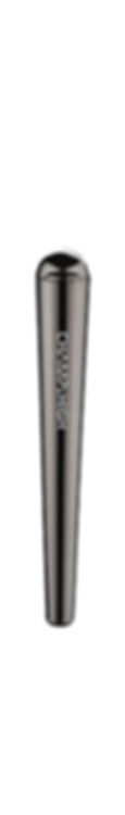 Champ High Shiny cone holder i sort metall med lufttett og gjenbrukbar konstruksjon