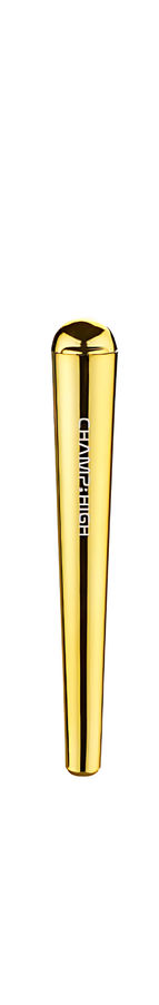 Champ High Shiny cone holder i gul metallfinish, lufttett metallrør som hindrer klemming og lukt