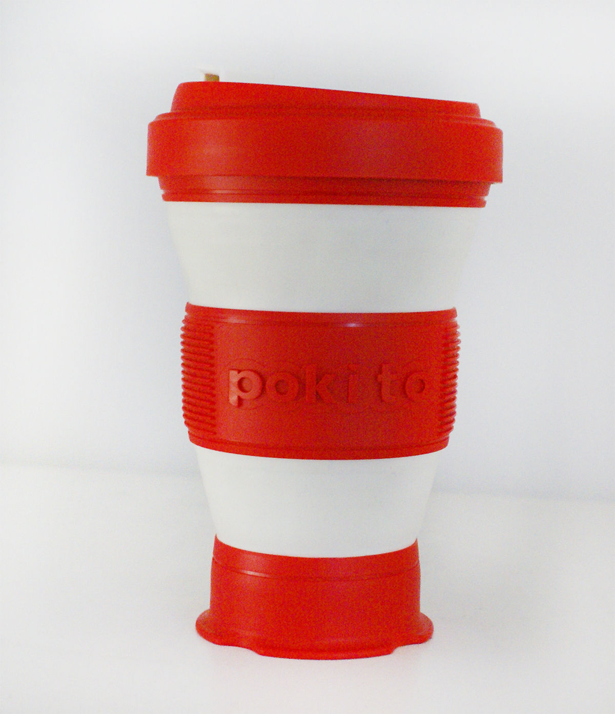 New 2019 Design! Pokito Reusable Coffee Cup Cherry