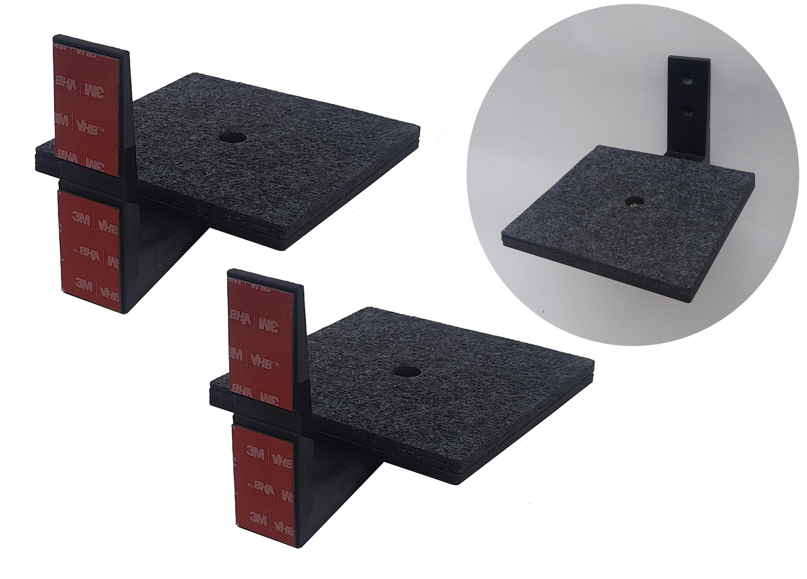 Screwless speaker stand, small speaker stand, Adhesive speaker stand for wall