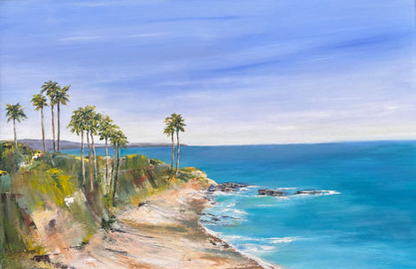 Laguna Beach bluff view of pacific ocean