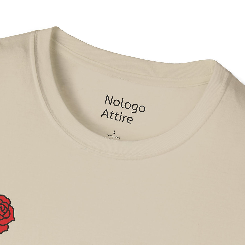 Thumbnail: Soft Rose Unisex T-Shirt | Floral Graphic Tee for Casual Wear