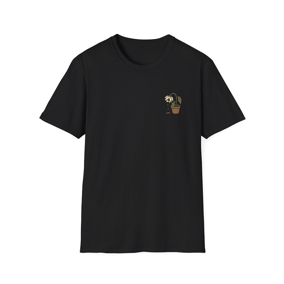 Thumbnail: Minimalist Unisex Softstyle T-Shirt with flower