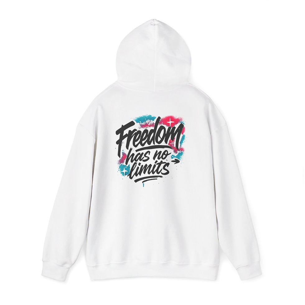 Thumbnail: Freedom Has No Limits Hoodie - Cozy Unisex Sweatshirt for Everyday Wear