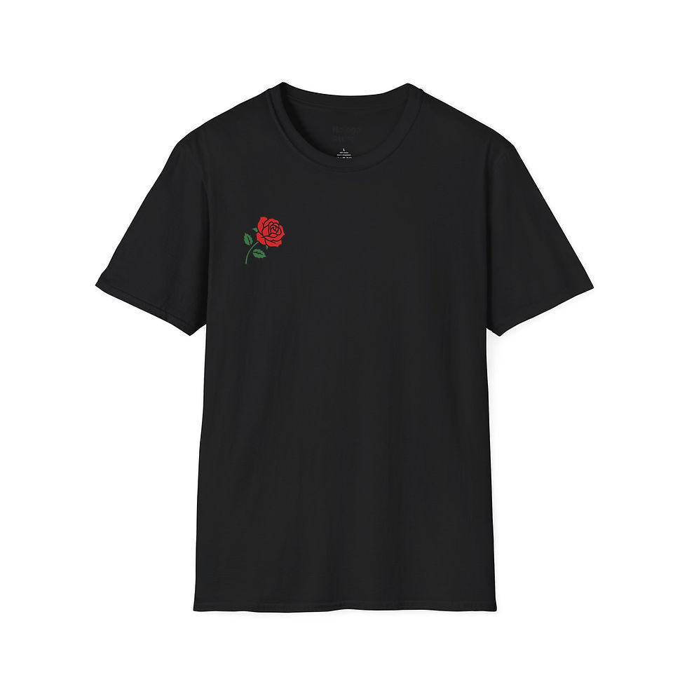 Thumbnail: Soft Rose Unisex T-Shirt | Floral Graphic Tee for Casual Wear