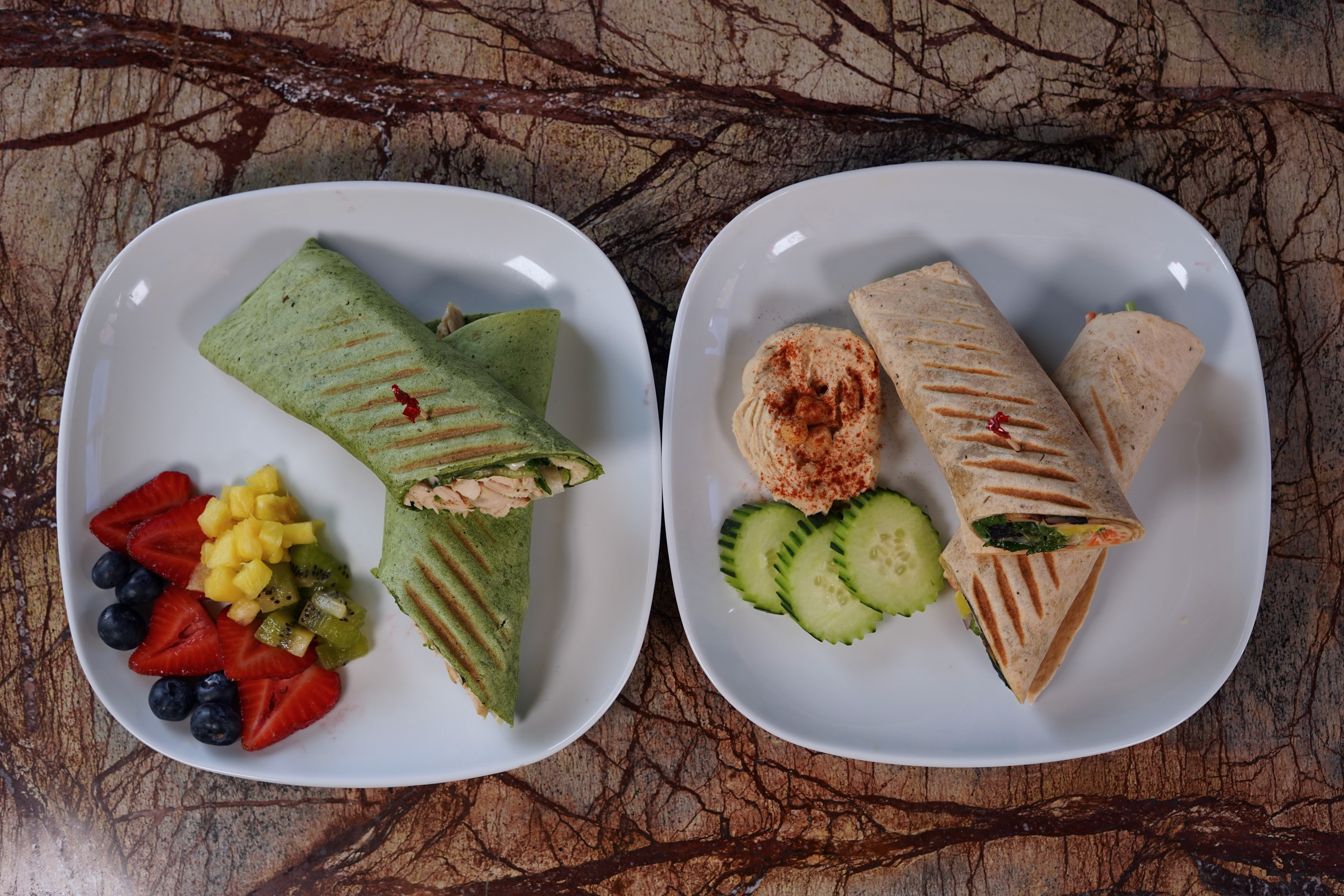 Arranged Food and Objects