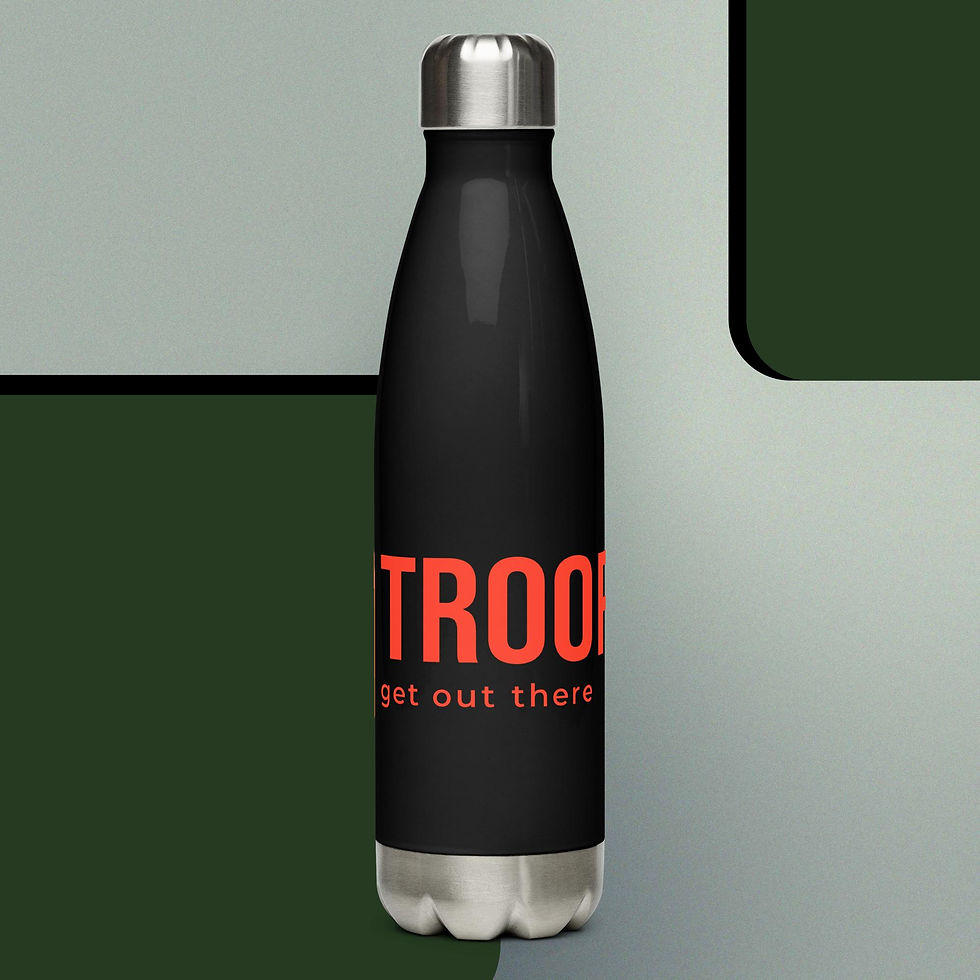 Thumbnail: Troop 12 stainless steel water bottle