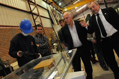 Visita del Intendente Miguel Lifschitz