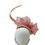 Thumbnail: Pale Pink Wedding Fascinator Hat with Silk Rose and Pearls by Marvellous Millinery Winchester
