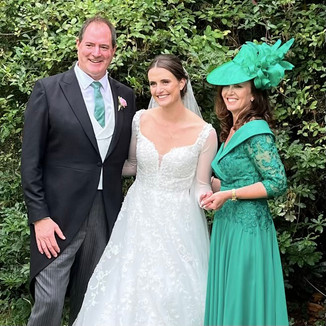 Happy Customers Photo Gallery of Bespoke Wedding Hats by Marvellous Millinery Winchester