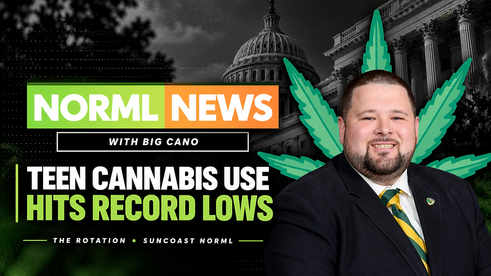 NORML News Round Up: Teen Cannabis Use Hits Record Lows as Reform Moves Forward